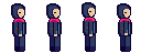 the 4 frames of the idle cycle, side by side at true size